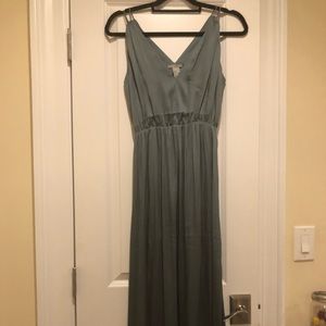 Teal blue maxi dress!